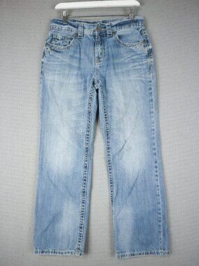 Warehouse One Bootcut Light Wash Denim Jeans Mens 30x30 fits 30x27